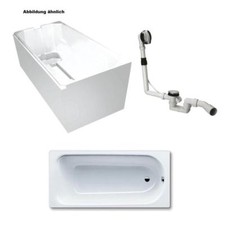 Kaldewei 3,5mm Stahl Badewanne Wanne Set m. Ablauf und Träger 170x75cm weiß Komp