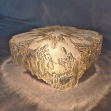 Vintage Deckenleuchte Ice Glas