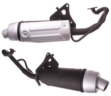 Silber Auspuff Schalldämpfer