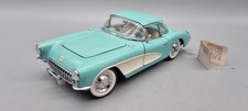 Modellautos 1:24 Franklin Mint Chevrolet Corvette 1956 türkis