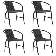 vidaXL Gartenstühle 4 Stk