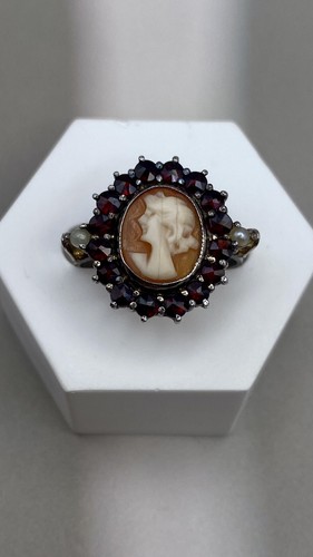 Vintage granatschmuck ring - vintage,