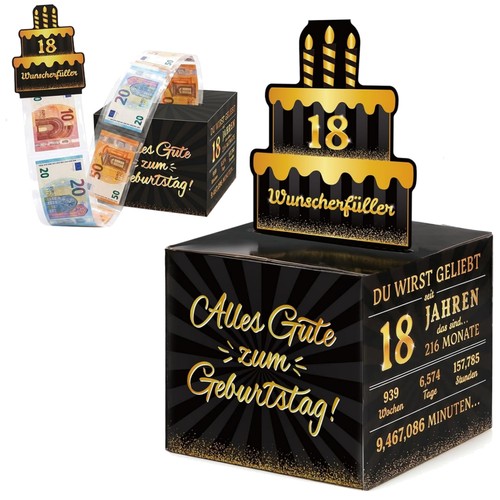 Geldgeschenkbox geburtstag - geldgeschenkbox, 18