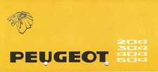 Autoprospekt Peugeot 204 304 404 504 Ausgabe 1972 ausklappbar