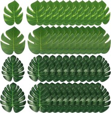 Künstliche Palmenblätter Deko, 48 Stück Künstliche Blätter Monstera Deko Trop