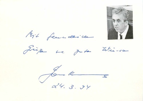Autogramm egon krenz - krenz, sed