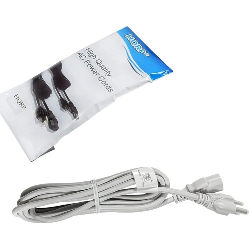 Hqrp weißes netzkabel - weißes, ac-netzkabel