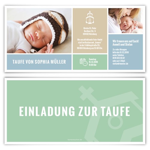 Taufeinladungen taufkarten - taufeinladungen,
