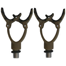 2x Rutenauflage flexibel Rutenhalter Rod Rest Pod Karpfen Rutenständer Flexi