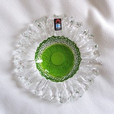 Humppila Finland Glas Schale Pertti Santalahti Glaskunst Vintage Art Glass