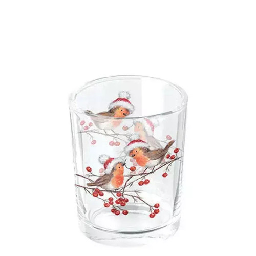 Teelichthalter glas christmas - glas,