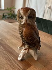 Karl Ens Volkstedt, Tierfigur Eule aus Porzellan, Nr. 7575, Höhe 25cm