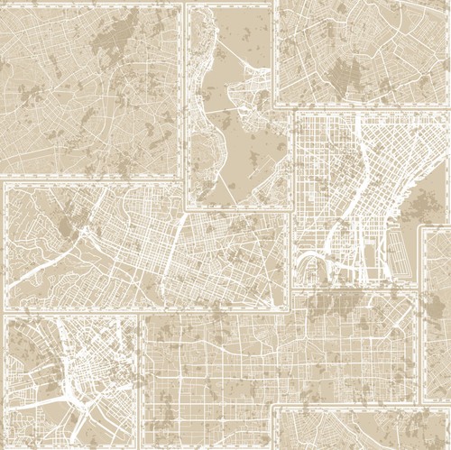 Essener tapete 5611 stadtplan - 5611,