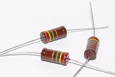 10x Kohleschicht-Widerstand v. Beyschlag 2.4 MOhm, 2 W, Resistor, Tube Amps, NOS