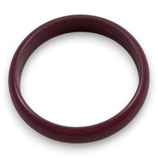 Vintage Armreif Bakelit Style Weinrot Bordeaux Kunststoff Retro 40er 50er Jahre