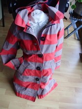 Boden Mantel braun rot