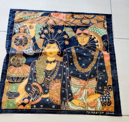 Antik wandbehang tuch batik - tuch,