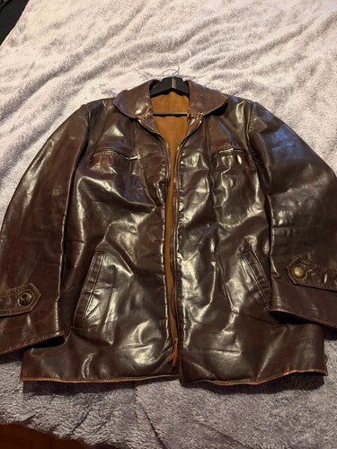 Original vintage lederjacke - original,