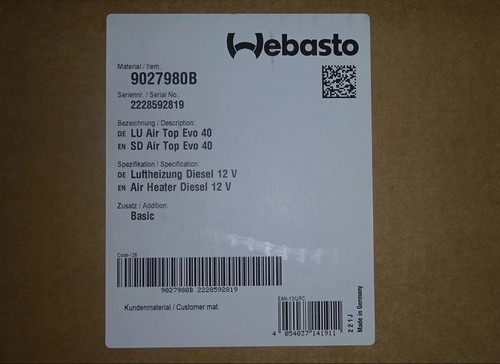 Webasto standheizung air - webasto,