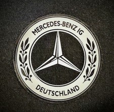 MBIG Aufkleber rund Stern Mercedes Benz IG  Silber Daimler Benz
