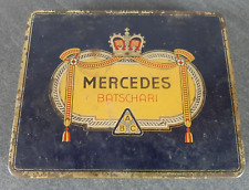 Antike Mercedes Batschari Cigaretten Zigarettendose Metall Vintage Blechdose