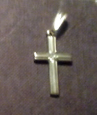 Kreuz Anhänger Echt Gold 333 15 x 27 mm Kinder Taufe Kommunion Firmung Geschenk