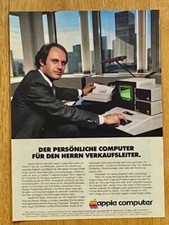 Apple Computer 80s retro PC 1981 Vintage Ad Werbung Reklame