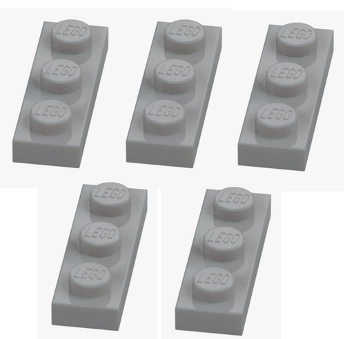 Lego platte 1x3 hellgrau - platte,