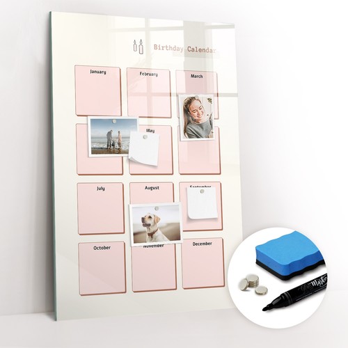 Glas magnet pinnwand - glas,