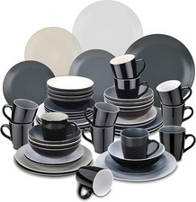 vancasso Kombiservice Steingut 32-tlgs Geschirrset Tafelservice für 8 Personen