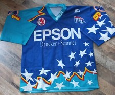 eishockey trikot DUSSELDORF EG #16 DOUCET vintage altes jersey EPSON DEL