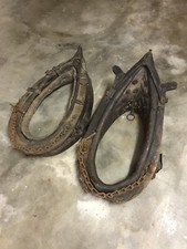 2 Alte antike Pferde Kummet Pferdehalfter mit Zaumzeug aus Leder - Nur Abholung