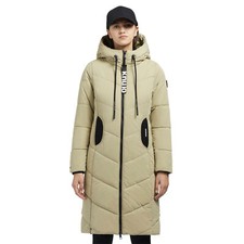 khujo Aribay4 Peached Jacke Damen-Mantel Freizeit Winterjacke Wintermantel Grün