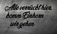 Alle verrück komm Einhorn Aufkleber Auto Sticker Tuning JDM Schocker Fun Unicorn