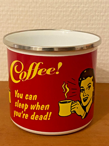 Emaille becher l coffee - 0,5,
