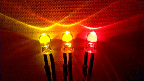24v flackerlicht 5mm led - 3x,