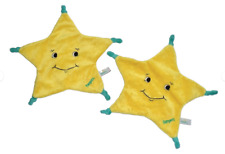 Auswahl : PAMPERS Stern Schmusetuch Schnuffeltuch Kuscheltuch gelb und türkis