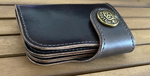 Leder biker wallet handmade - leder,