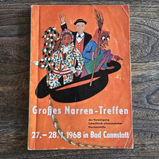Festschrift Großes Narrentreffen der VSAN 1968 in Bad Cannstatt Fasnet Fasnacht 