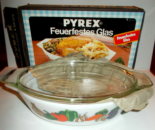 Pyrex glas deckel topf oval - glas,