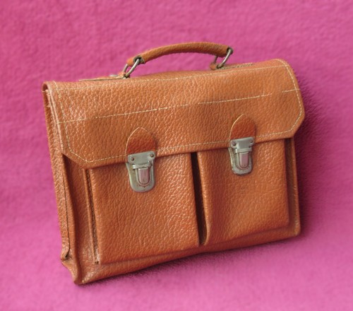 Vintage mini aktentasche - vintage,