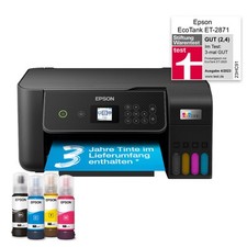 Epson Drucker EcoTank ET-2871, 3-in-1 Multifunktionsgerät WLAN