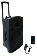 15"-38 cm Mobile Akku Sound Anlage  Bluetooth USB MP3 SD  800W B-Ware VARIANTE B