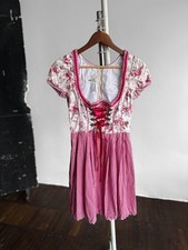 Marjo pink floral - pink, gingham