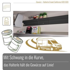 Gewürz Halterle 3 tlg. VW Grand California 600 Wohnmobil Camper GC 600 Schrank