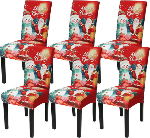 Weihnachten stuhlhussen 6er - stuhlhussen,