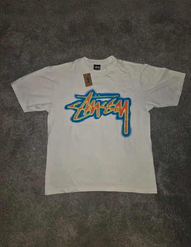 Stussy thermal stock tee - thermal, white
