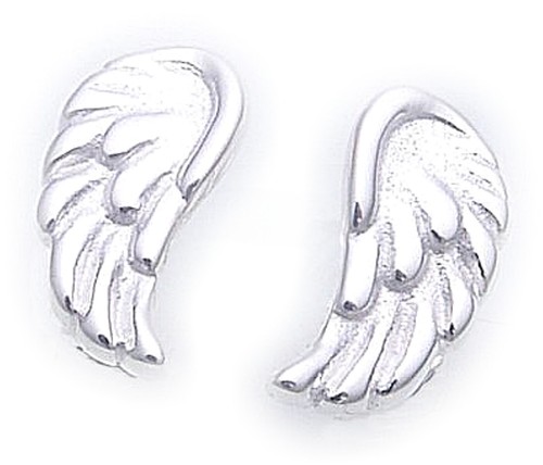 Ohrringe flügel silber - silber, 925