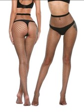 Netzstrumpfhose Schwarz Fischnetz Strumpfhose Damen Sexy S-XL