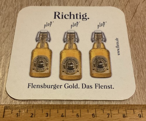 Alter bierdeckel flensburger - bierdeckel,,
